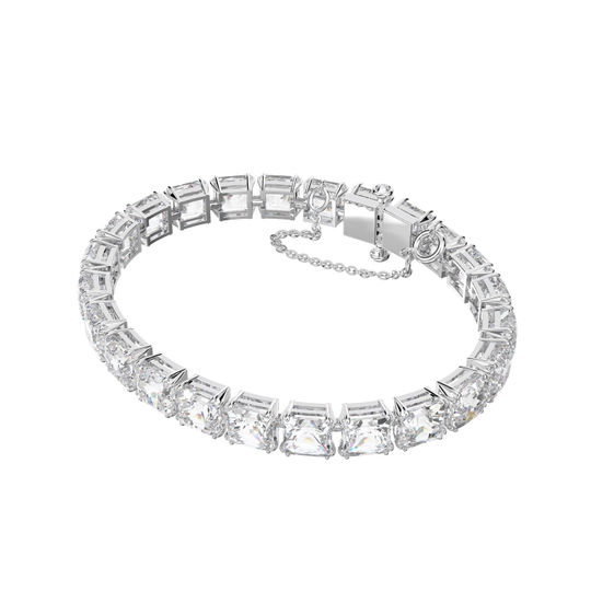 MILLENIA:BRACELET S SQR WHITE/RHS