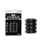 Эрекционное кольцо Quad-play Cock Ring (Цвет: черный)