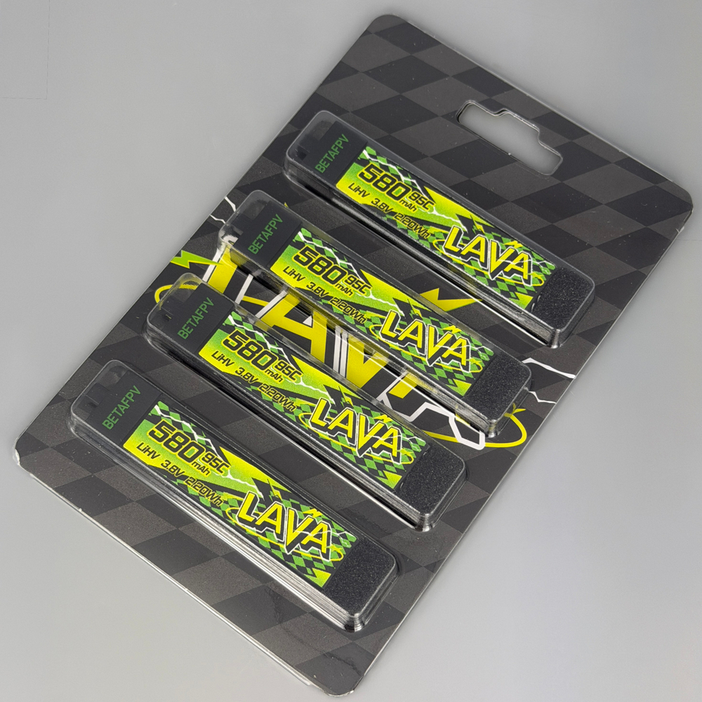 Аккумуляторы Betapv Lava2 1S 580mAh 95С 3.8V 4 шт.