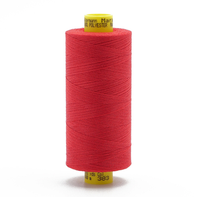 Нитка Gutermann Mara 150 (1000 метров), 1 кат., особо тонкая | 383 малиново-красный