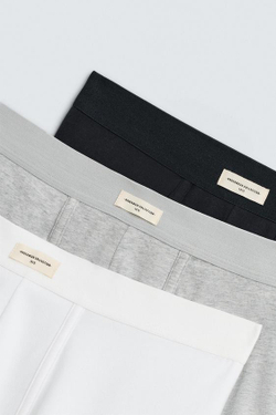 ZARA НАБОР ИЗ ТРЕХТРУСОВ-БОКСЕРОВ SOFT, РАЗНОЦВЕТНЫЙ