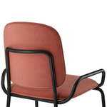 Стул барный Ror, 2 frame, велюр, черный/темно-красный