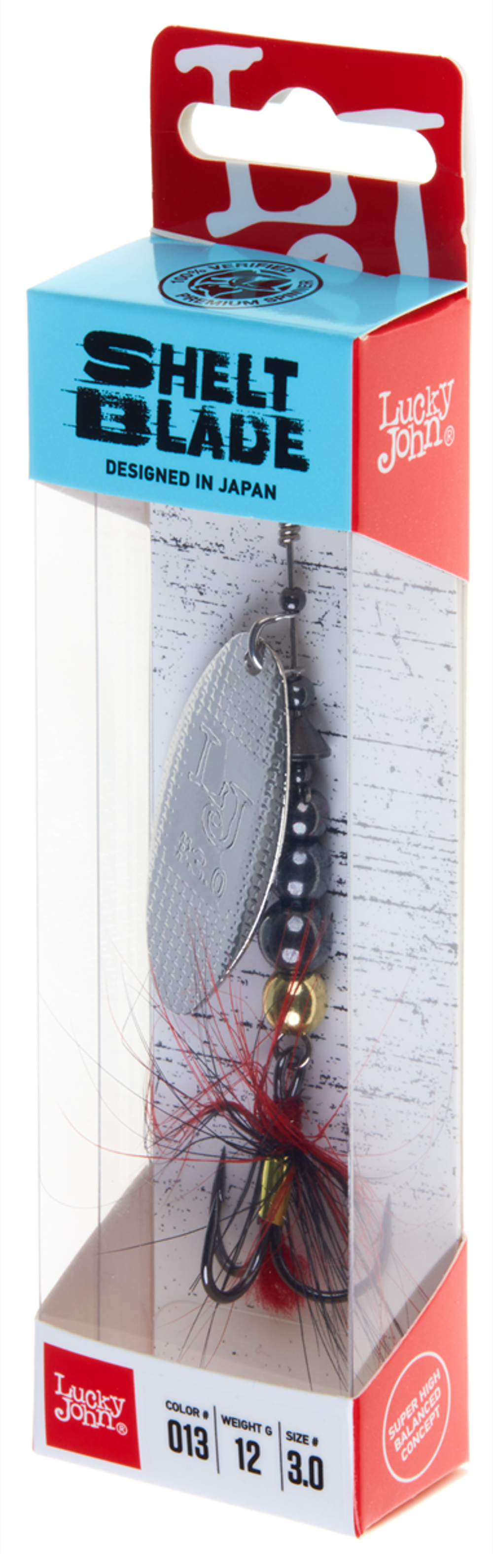 Блесна вращающаяся LUCKY JOHN Shelt Blade №3, 12 г, цвет 013