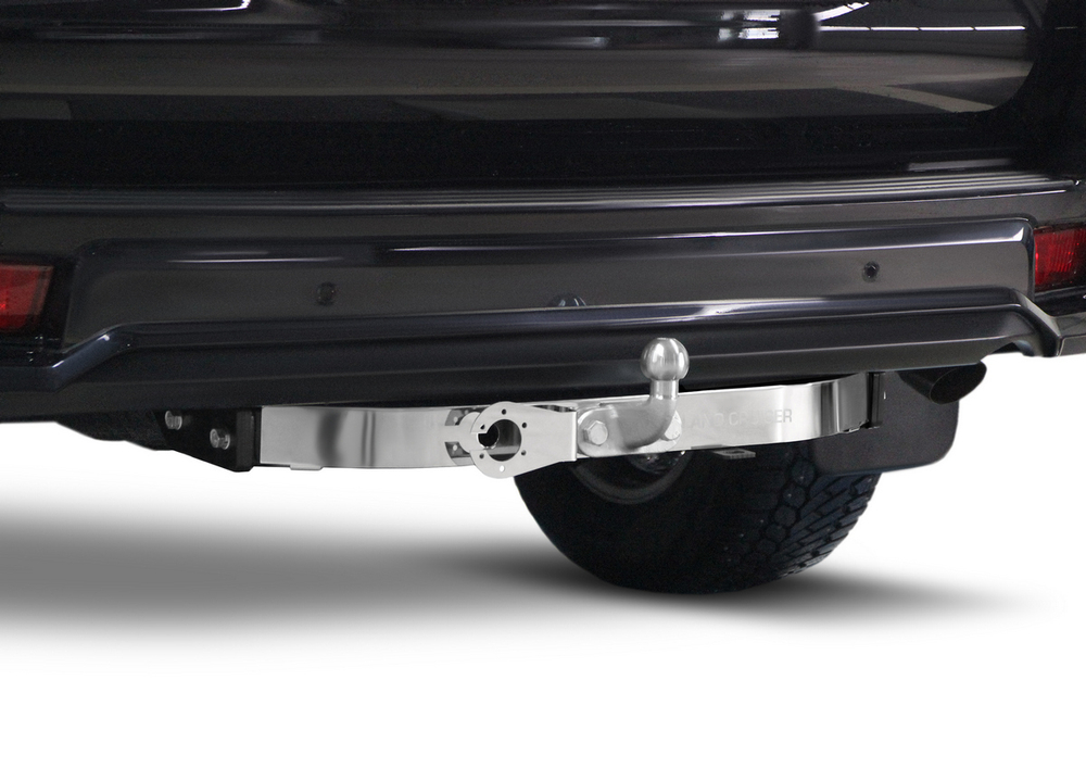 Фаркоп торцевой Berg для Toyota Land Cruiser Prado 150 (Black Onyx) 2020-н.в., с нерж. накладкой, шар F, 1500/75 кг, F.5714.005