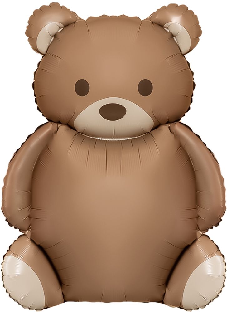 К Шар (35''/89 см) Фигура, Мишка, Сатин