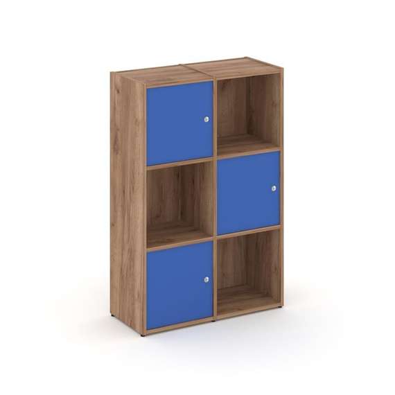 Locker plus Комплект №2 LK.K-002 Дуб Табак/Синий 798*350*1203