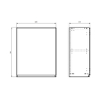 Шкаф навесной, 60х32х75, Малага, кухонный модуль, для сушки посуды, кухонный гарнитур, в ванну и кухню, зеленый, Dipriz