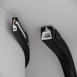 Силиконовый профиль WPH-FLEX-0616-SIDE-S9-5m FULL BLACK (Arlight, Силикон) 045842