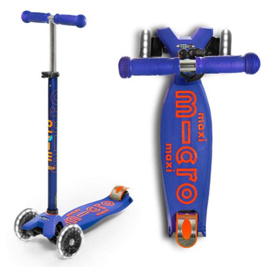 Самокат Maxi Micro Deluxe LED Blue