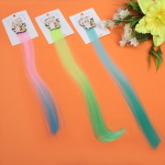 Зажим для волос с нейлоном 1шт детские»Show- Котик», микс 4 цвета, 35 см