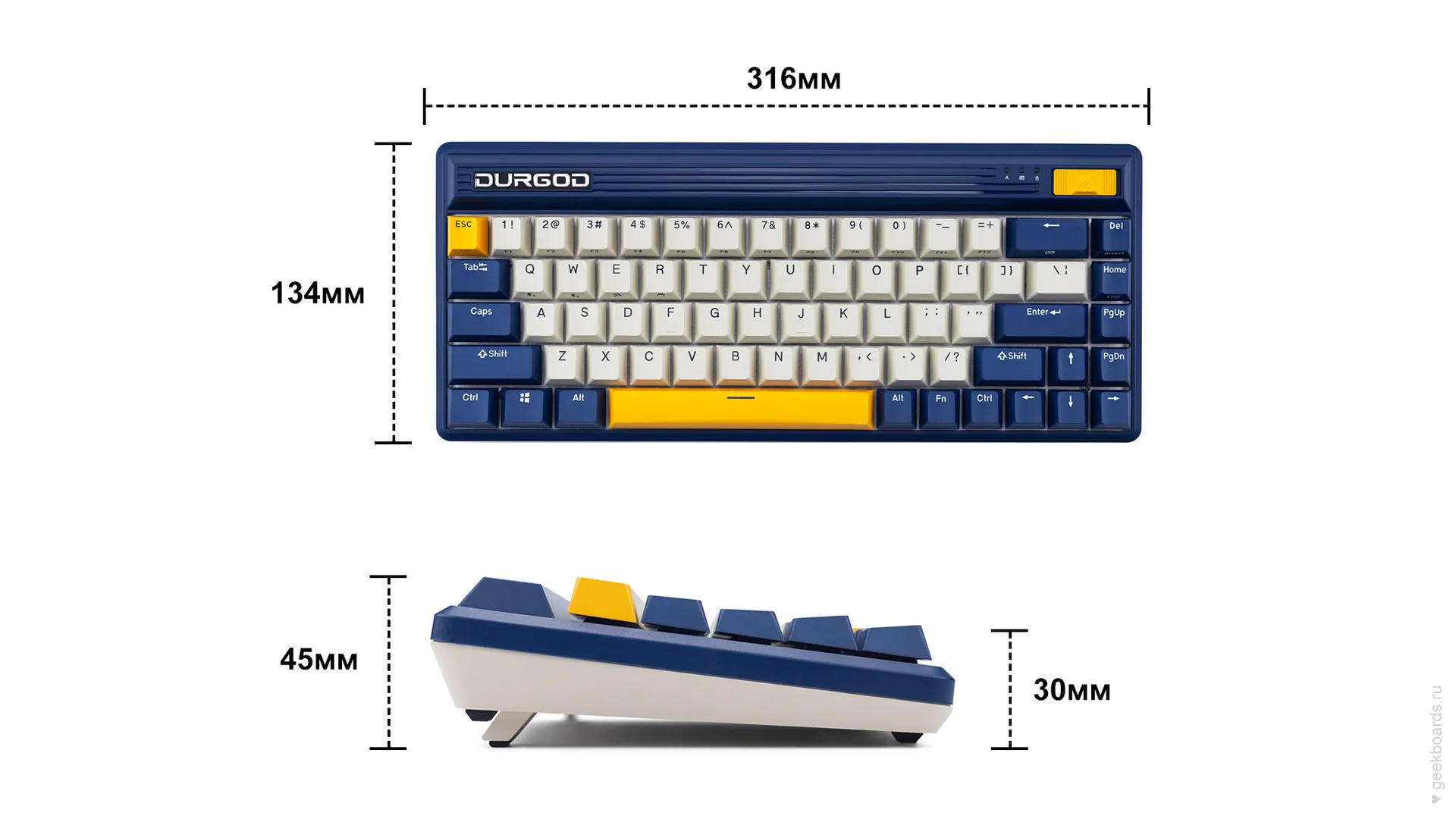 Durgod Fusion Navigator — купить на сайте профессиональных клавиатур  Geekboards