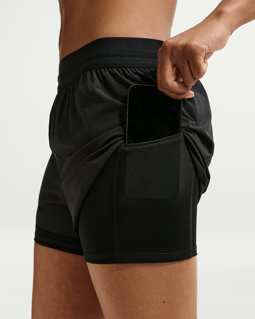 Nike Swift Dri-FIT Normal Belli 2-в-1 Женские шорты для бега - NIKE