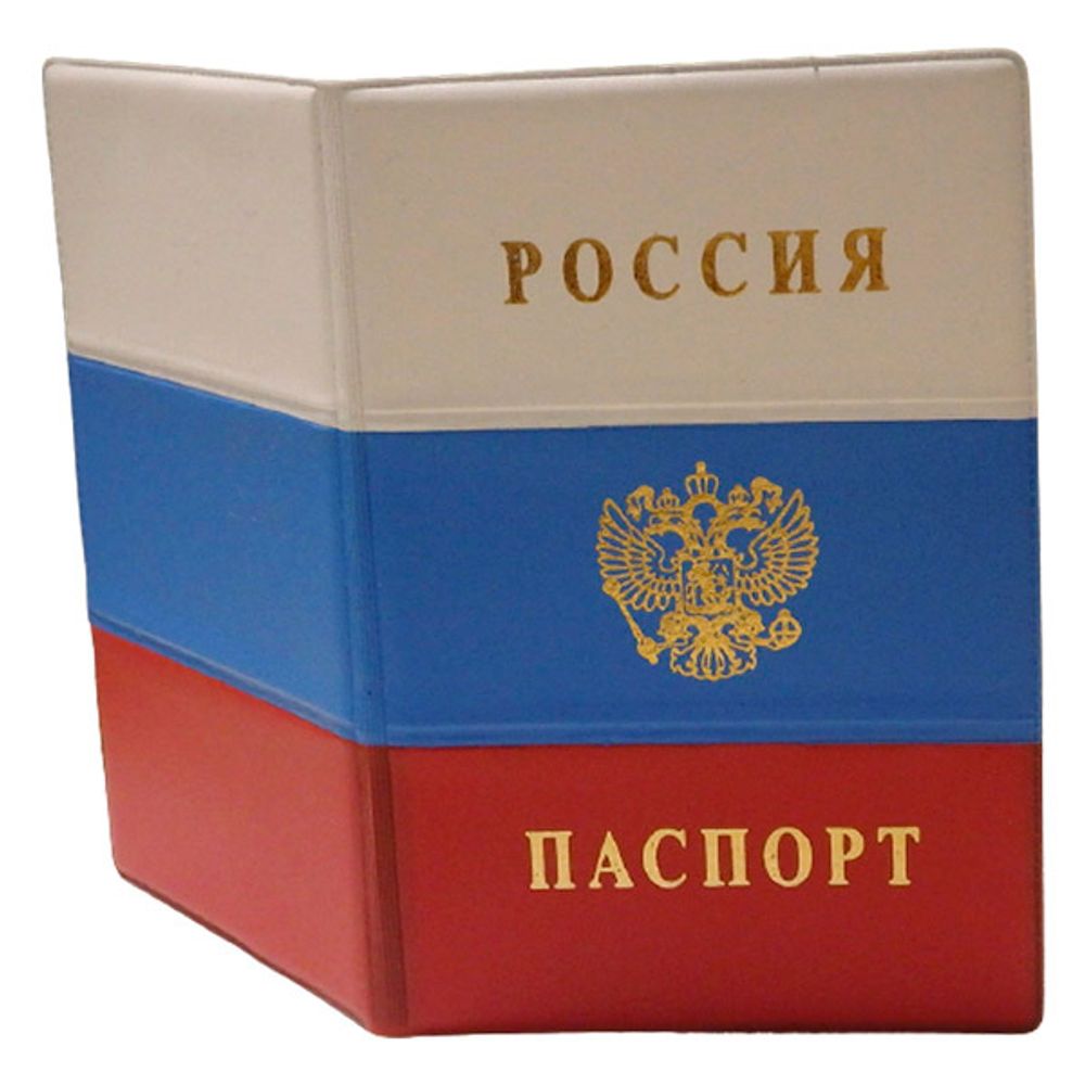 Обложка д/паспорта с мет. наклад. черная