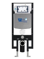 Унитаз подвесной WeltWasser AMBERG 497 + GELBACH 043 MT-WT + AMBERG RD-WT белый матовый, безободковый, с крышкой микролифт, слив-торнадо, с инсталляцией и белой кнопкой