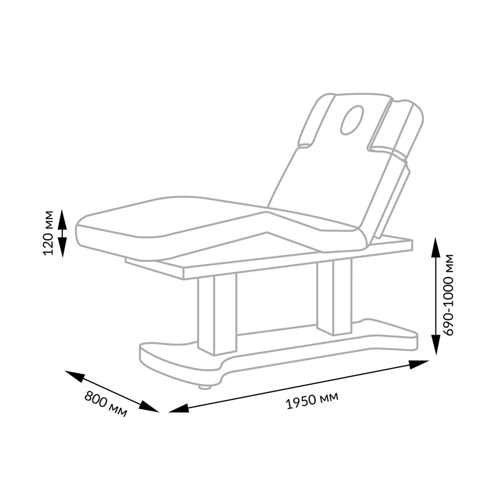 СПА-кушетка Милана-2, 3 мотора