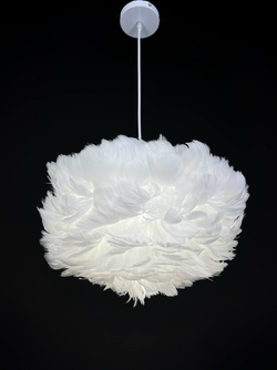 Люстра подвесная Lanbos, 1 лампа Е27, 15 Вт LED, 3 кв м, белая