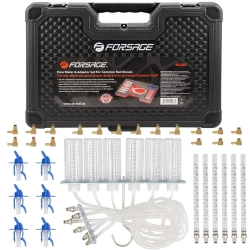 Тестер обратки дизельных форсунок системы Common Raill с комплектом адаптеров, в кейсе ''Premium'' Forsage F-902G8D(F-04A3024D)