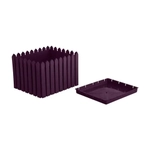 Кашпо Лардо квадратное лиловый 426х300мм