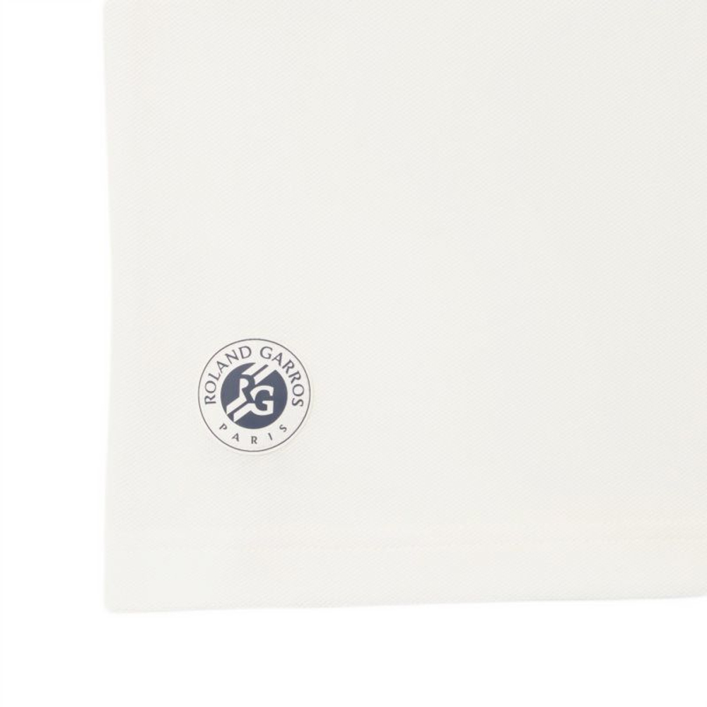 Теннисное поло Lacoste Roland-Garros Edition Petit Pique - white