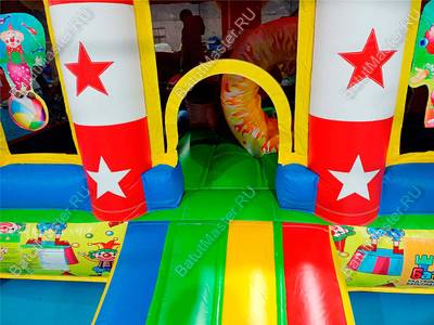 Детский надувной батут "Шатёр цирка" 4*4*2,8 м