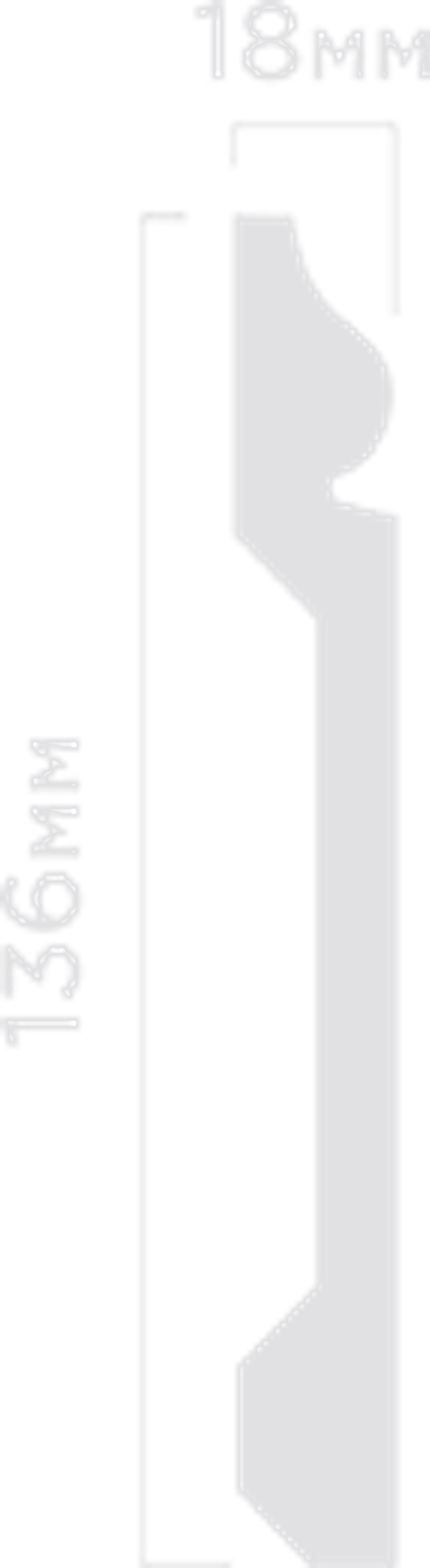 Плинтус HiWood, 136x18 мм