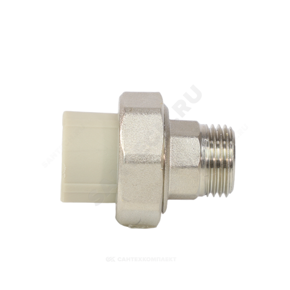 Муфта PP-R комбинированная разъемная серая Дн 25х1" НР VALFEX 10156225Г