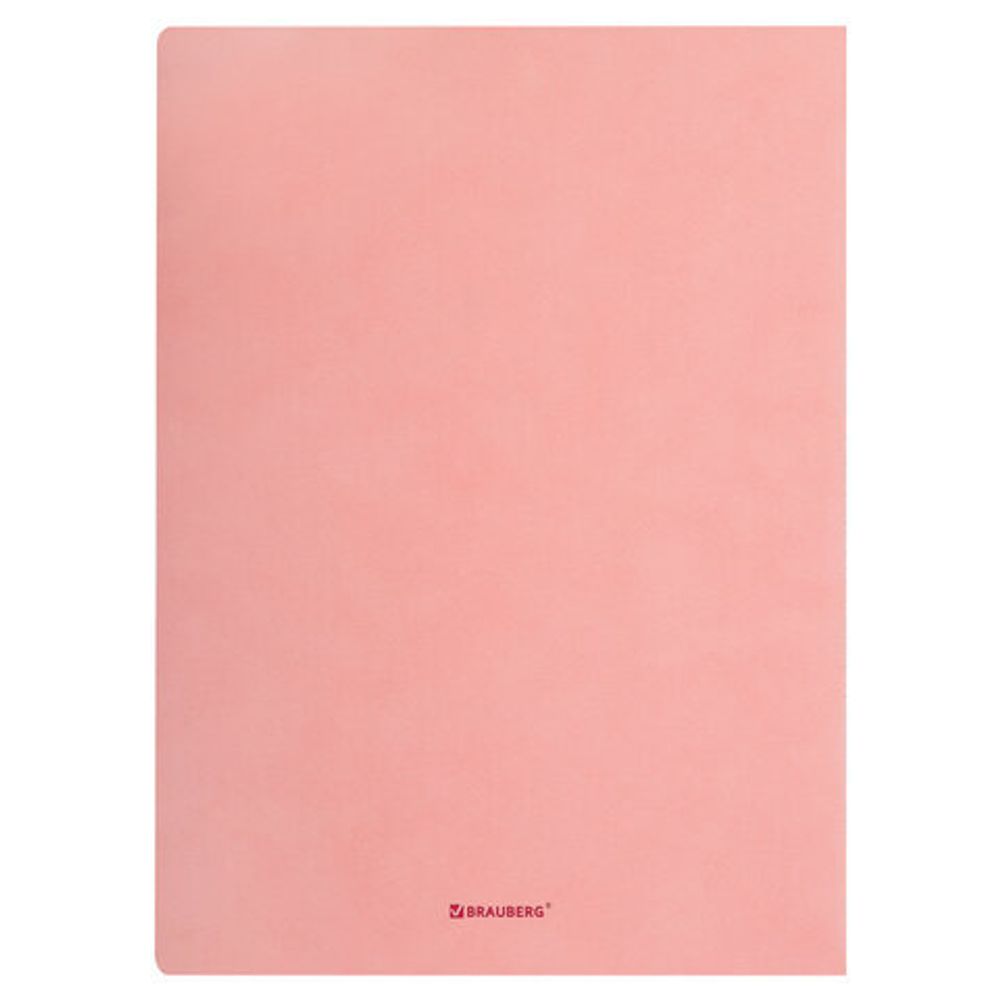 Тетрадь 60 л. без линовки обложка кожзам под замшу, сшивка, B5 (179х250мм), РОЗОВЫЙ, BRAUBERG CAPRISE, 403863