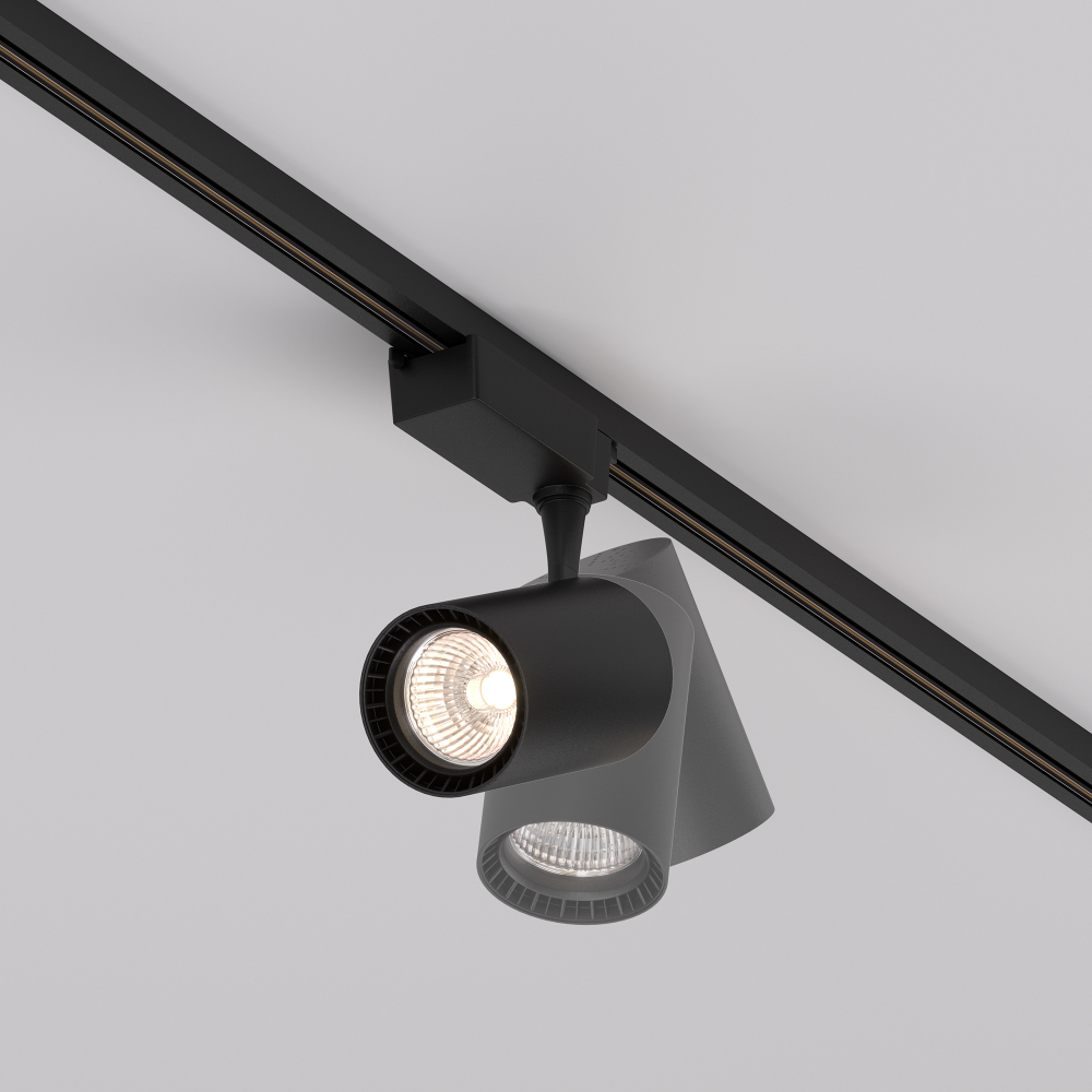 Трековый однофазный светодиодный светильник Maytoni Unity Vuoro TR003-1-26W3K-M-B