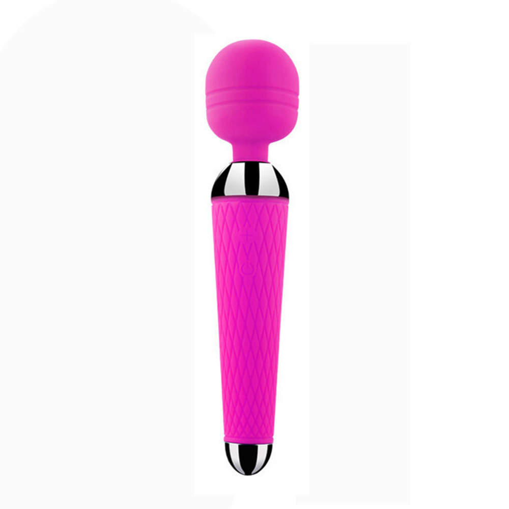 Маленький мощный силиконовый вибратор Female Massage Wand 10 режимов (розовый) (Цвет: розовый)