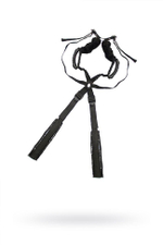 Чёрный бондажный комплект Romfun Sex Harness Bondage на сбруе (Цвет: черный)
