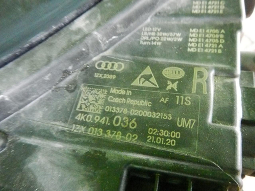 Фара правая Audi A6 5 C8 (2018-2023) LED