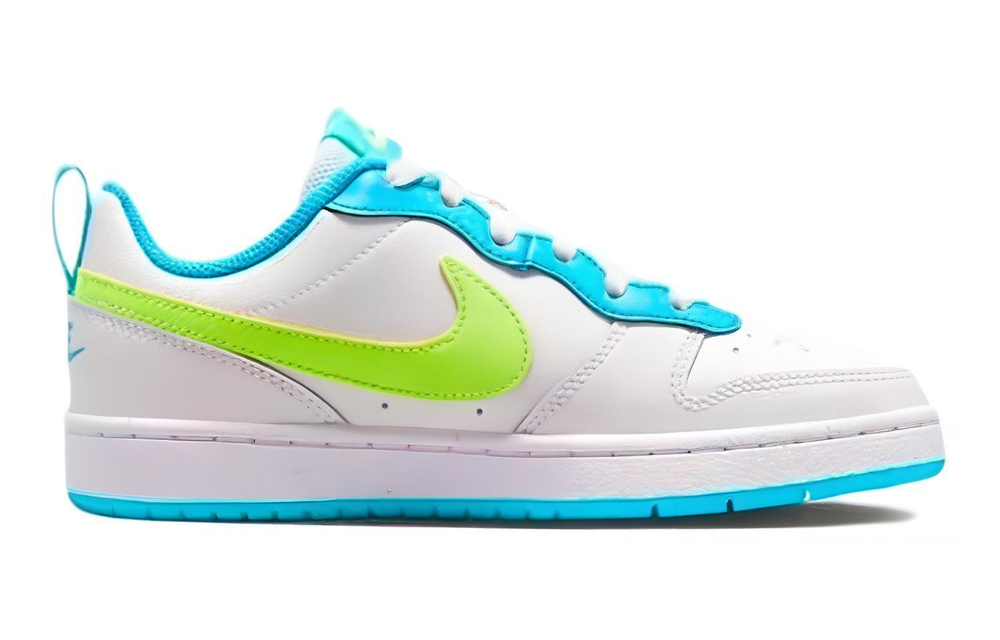 Женские кроссовки Nike Court Borough Low 2 'White Baltic Blue Volt' BQ5448-122