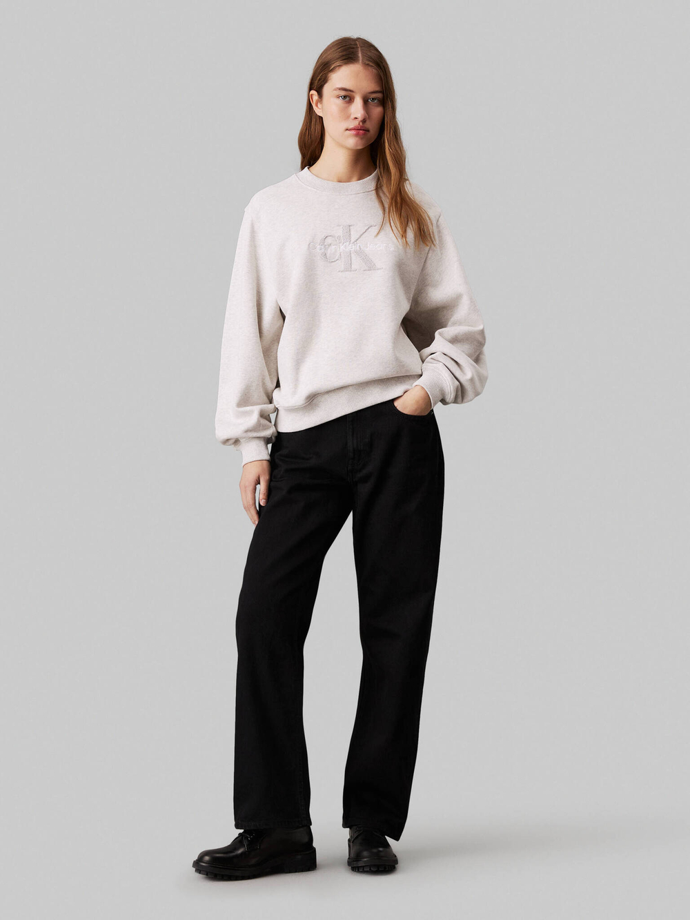 Худые Chenille Calvin Klein Jeans - белый(J20J224652)