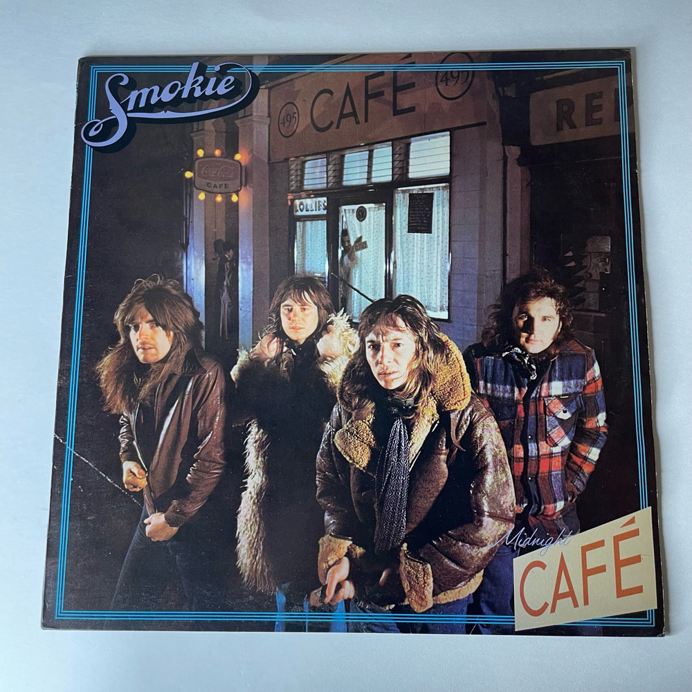 Винтажная виниловая пластинка LP Smokie Smokey Смоуки, Midnight Caf (Швеция 1976)