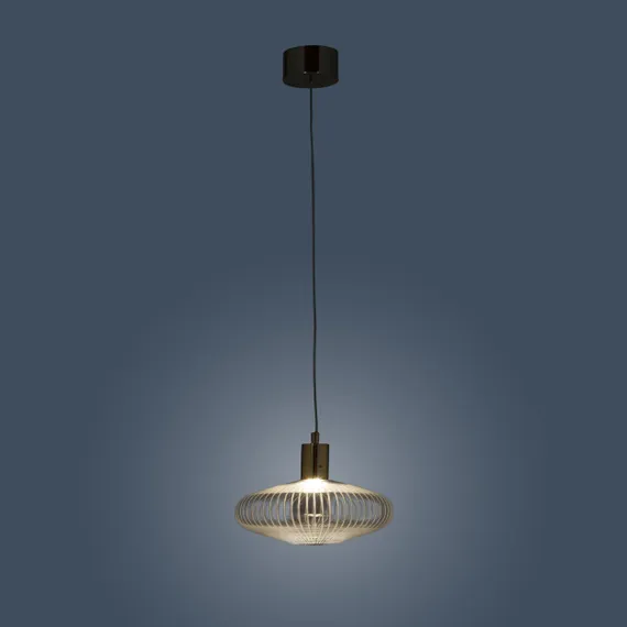 Подвесной светильник Waterfall Ø25 см, прозрачный, золотистый