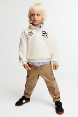 H&M Флисовая толстовка, кремовый