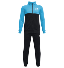 Костюм теннисный Under Armour Boys' UA Knit Colorblock Track Suit - black/turquoise