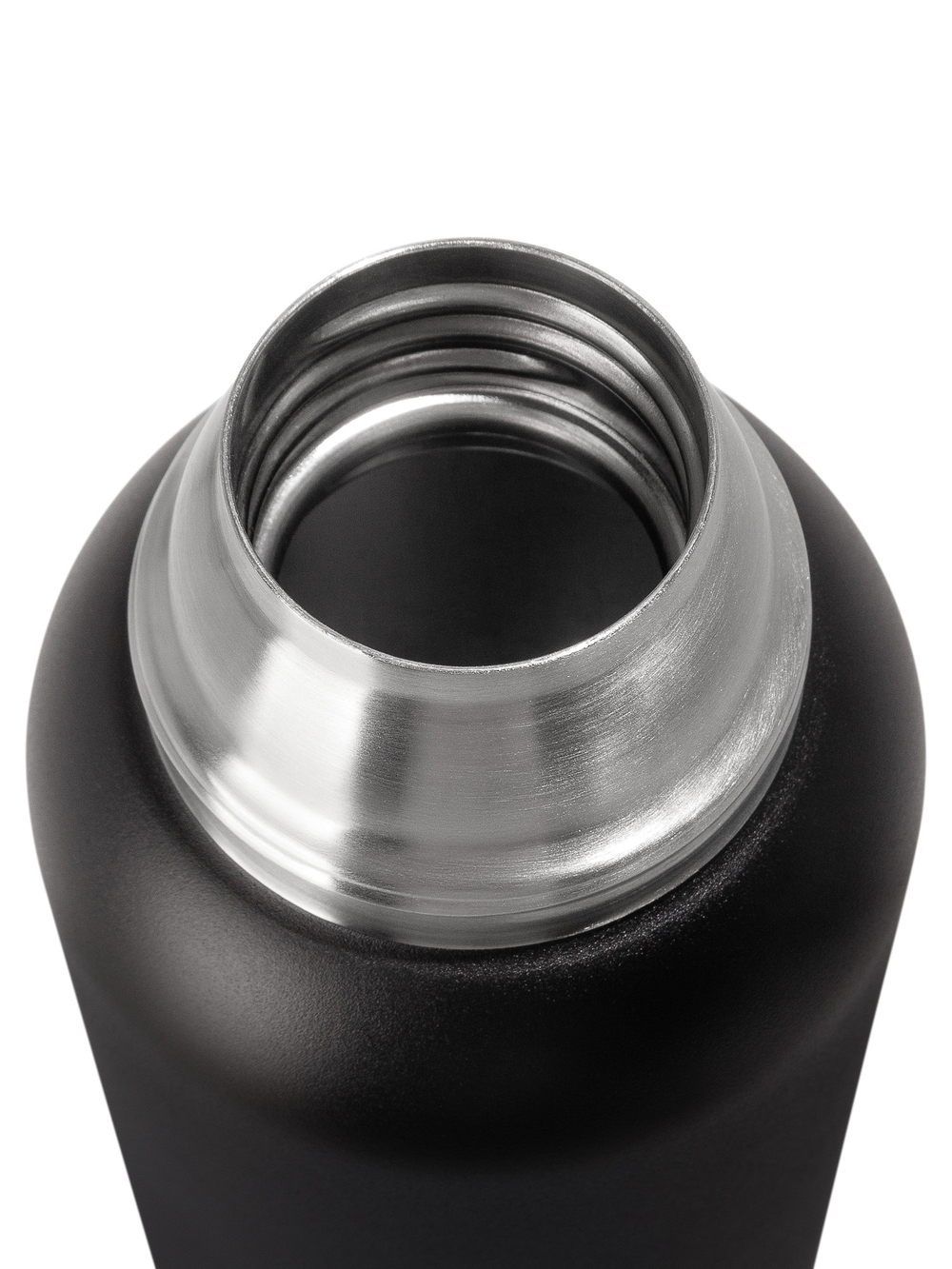 Термос Relaxika 103 (1,6 литра), черный (стикерпак "Зимний спорт")