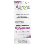 Aurora Nutrascience, Nano-Liposomal®, глутатион, смесь для липосомальных напитков, 10 пакетиков по 9 г (0,32 унции)