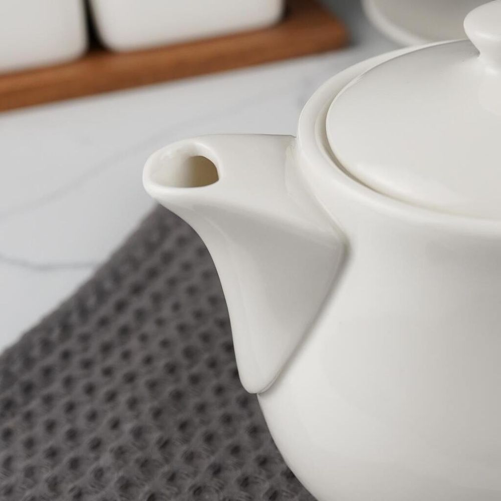 Чайник 450 мл d 10,1 см h11 см белый фарфор P.L. Proff Cuisine [1]