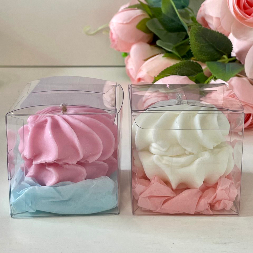 Свеча зефирка клубничная