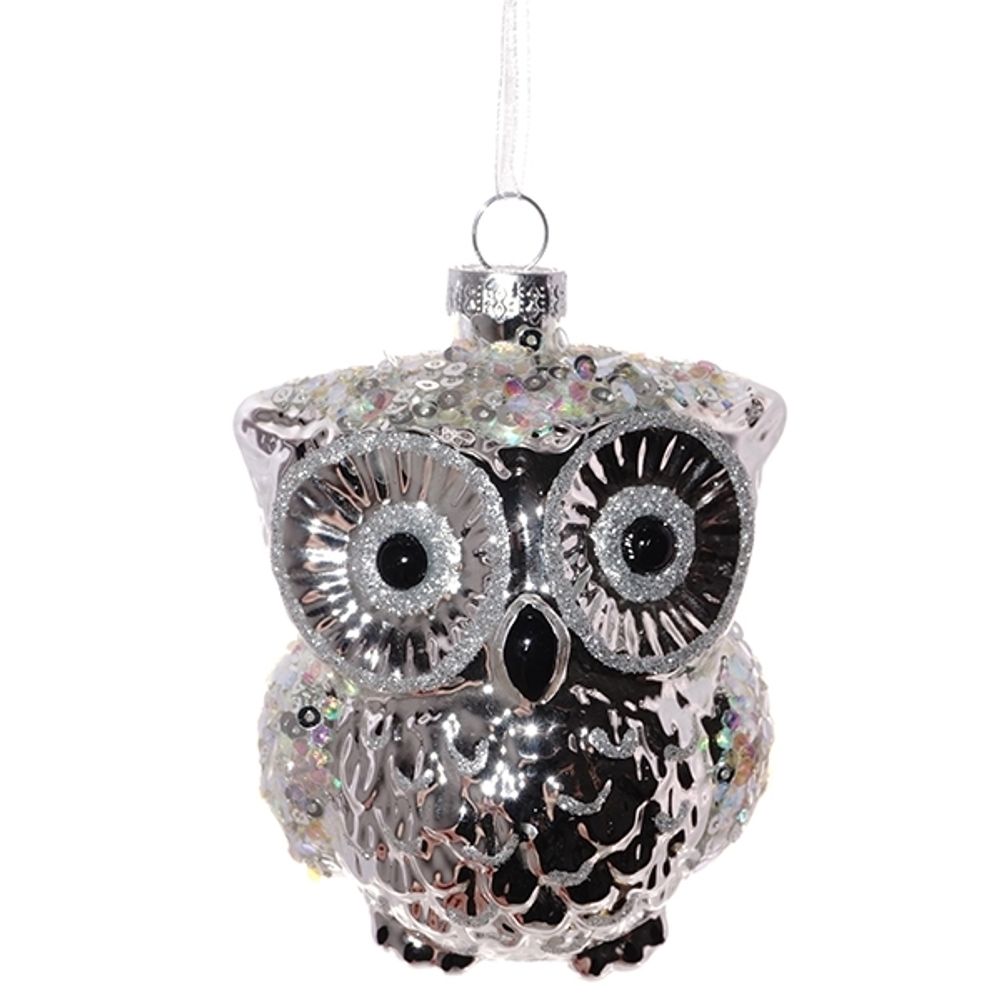 GAEM Украшение новогоднее "Сова", L8 W7 H10 см, 2в.