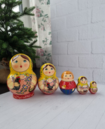 Матрёшки "С курочкой" традиция 5м 15см пузатая