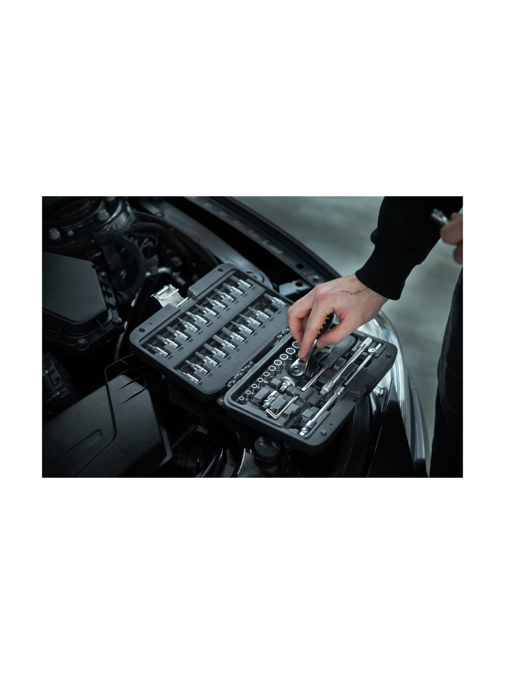 Набор инструментов Inforce 46 предметов 1/4 Inforce, Сталь Cr-V, Профессиональный, 06-07-11