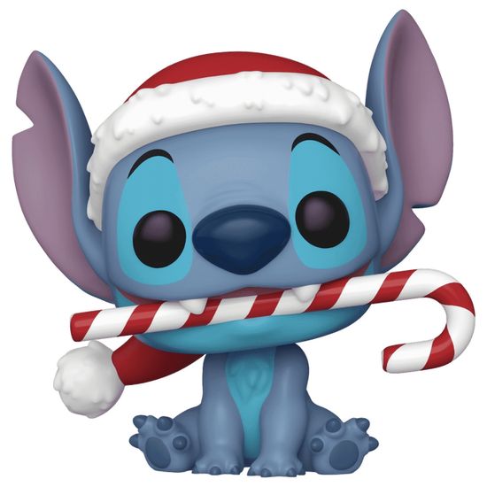Фигурка Funko POP! Disney Lilo & Stitch Holiday Stitch with Candy Cane (1502) 80036 / Фигурка Фанко ПОП! по мотивам мультфильма "Лило и Стич", Стич