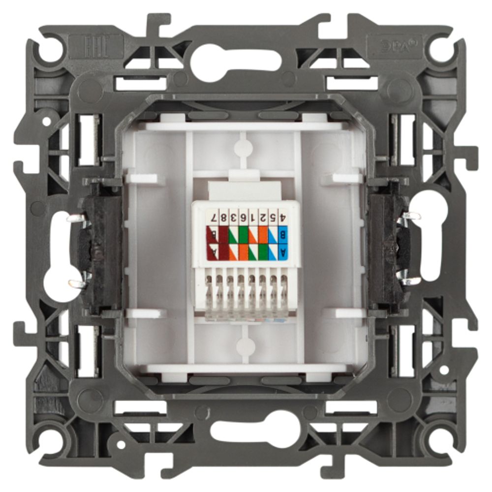 Розетка ЭРА Серия 12 12-3107-01М информационная RJ45, белый матовый