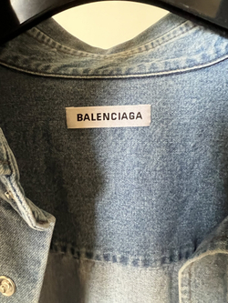 Джинсовая рубашка Balenciaga