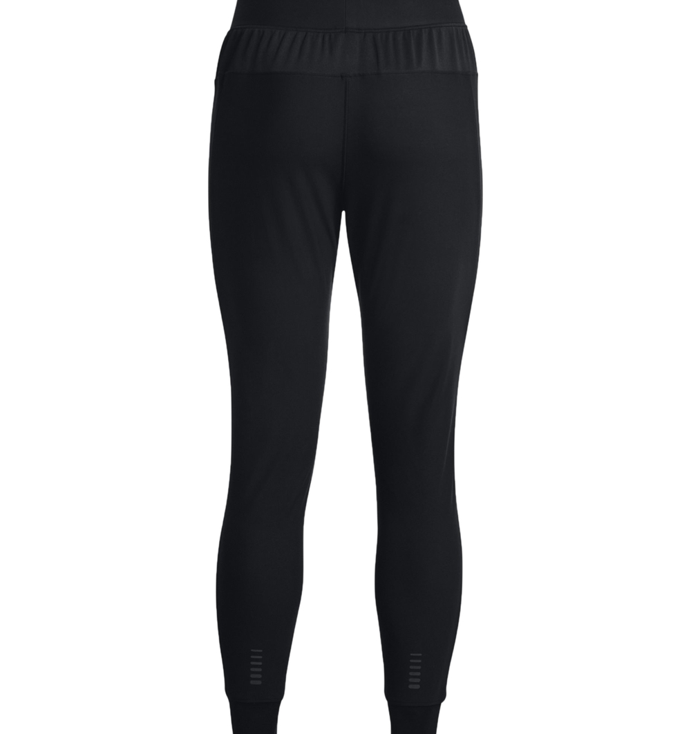 Женские теннисные брюки Under Armour Qualifier Run 2.0 Pants - black/reflective