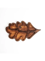 Менажница "Дубовый лист" из кедра