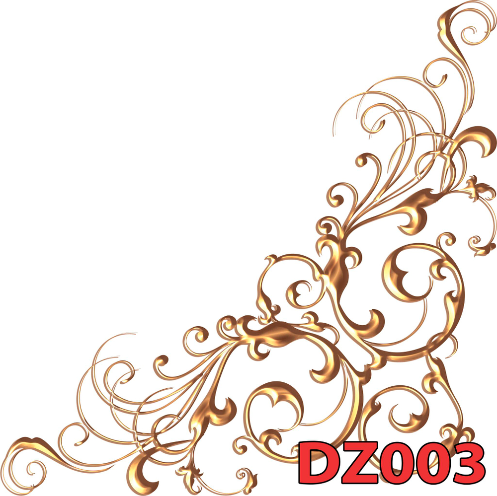 Фото обои - Декор под золото DZ003
